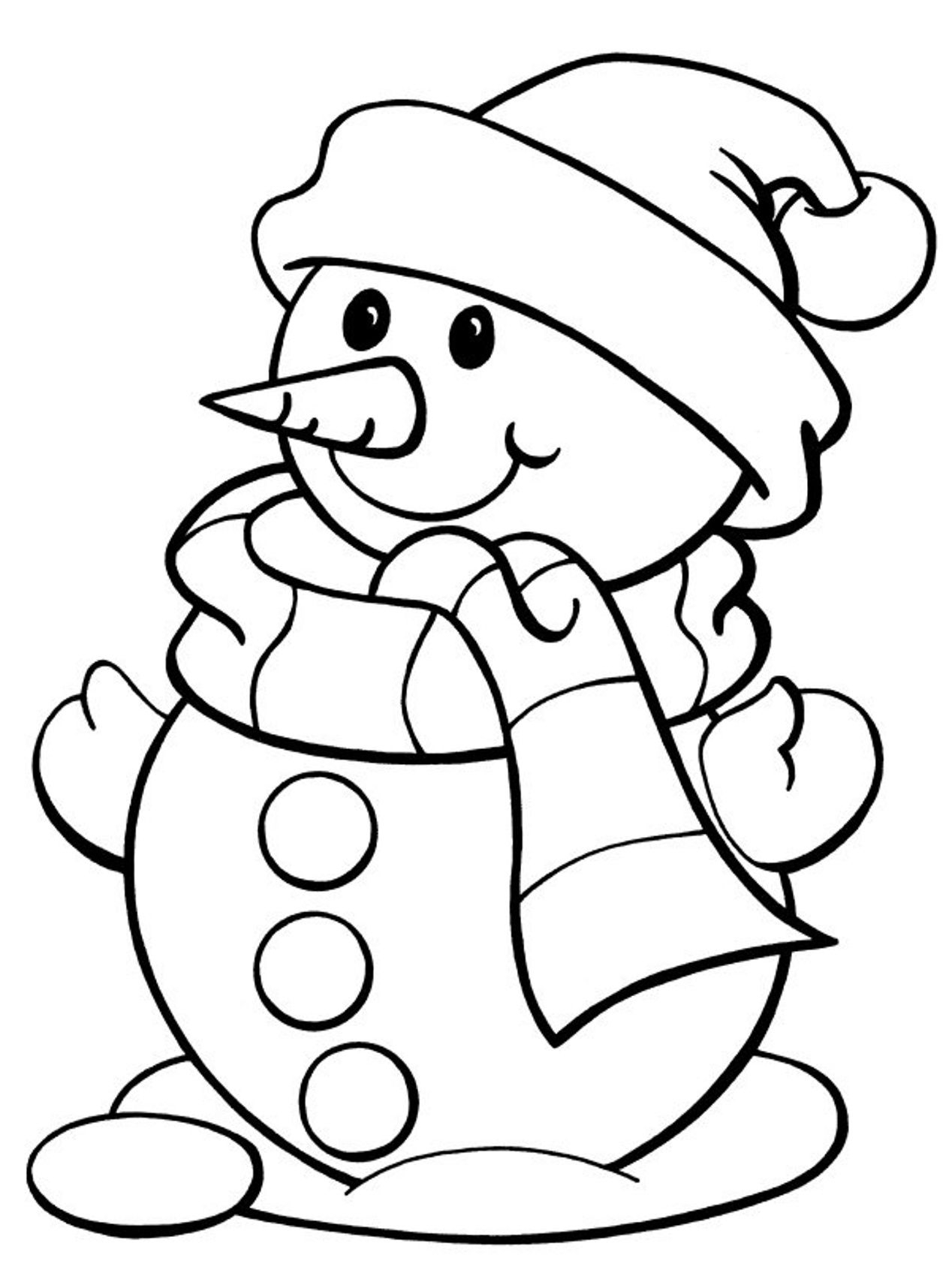 Printable Winter Scene Coloring Page Worksheets Library