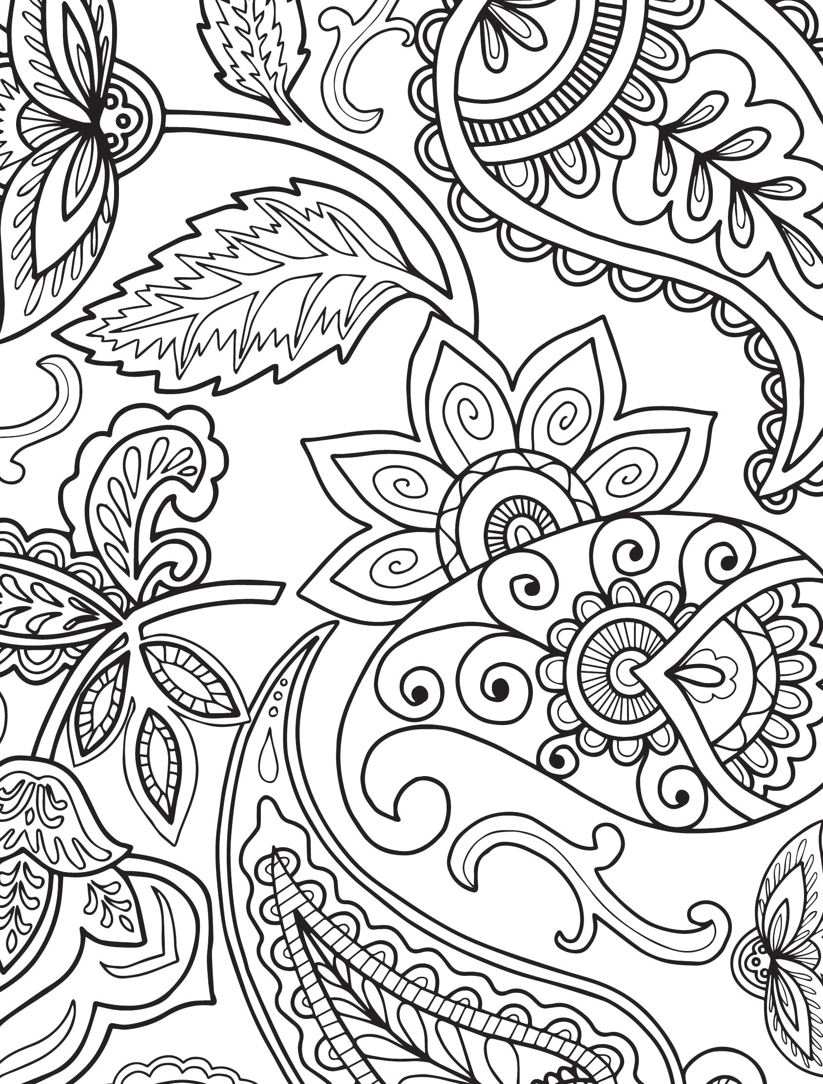 Adult Coloring Page Printables
