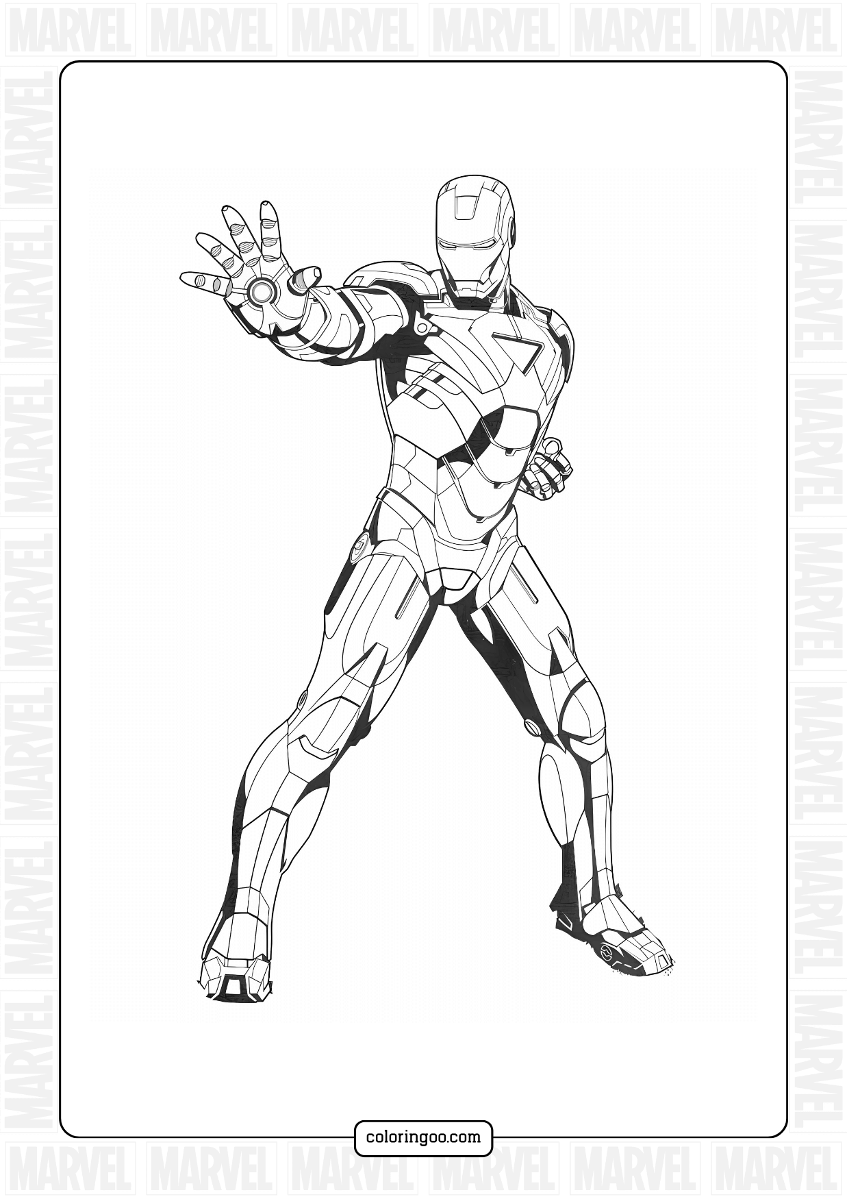 Printable Ironman Coloring Pages