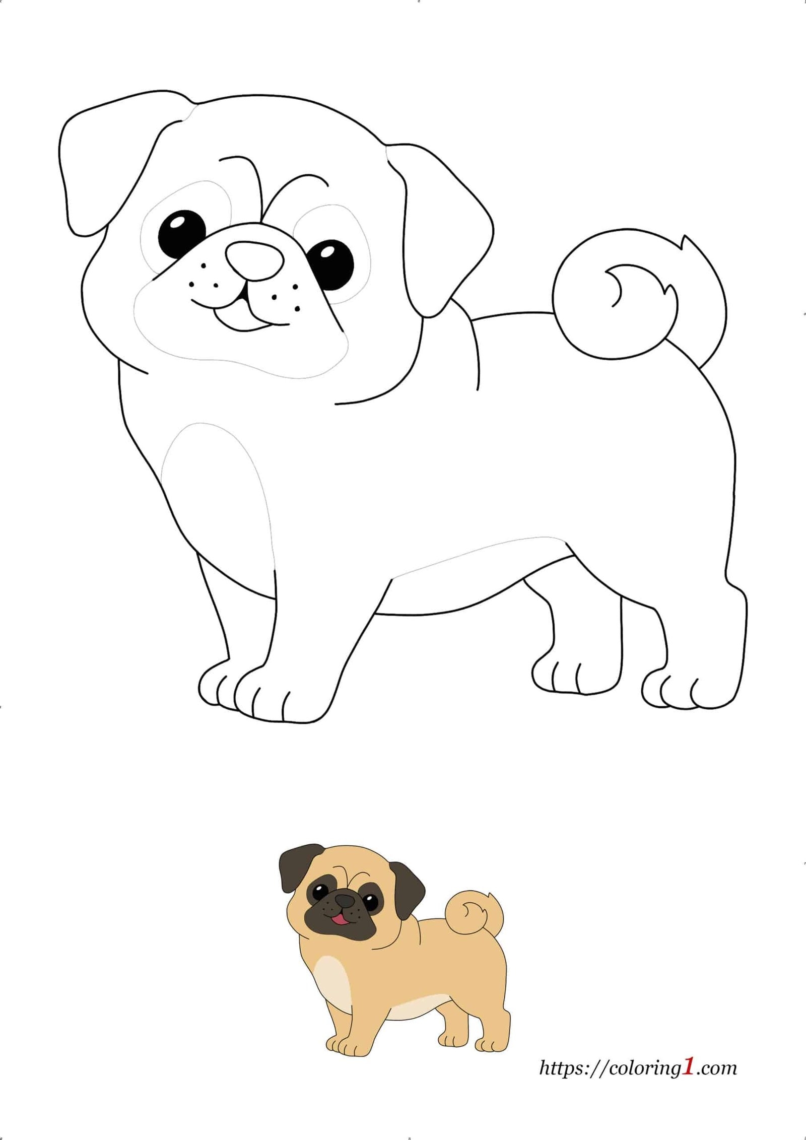Pug Dog Coloring Pages 2 Free Coloring Sheets 2021 