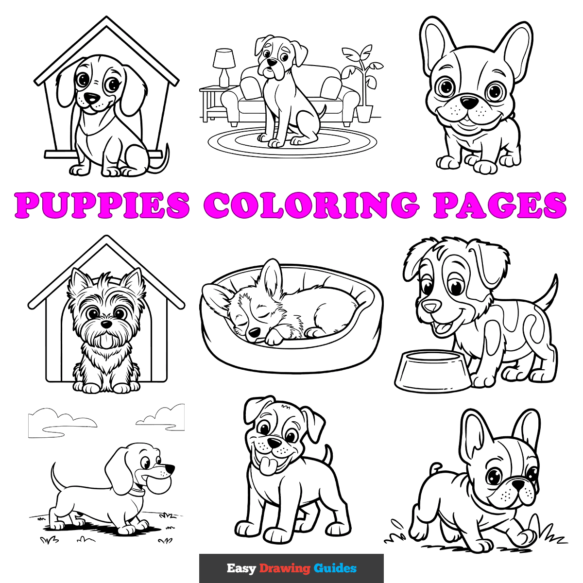 Puppy Printable Coloring Page
