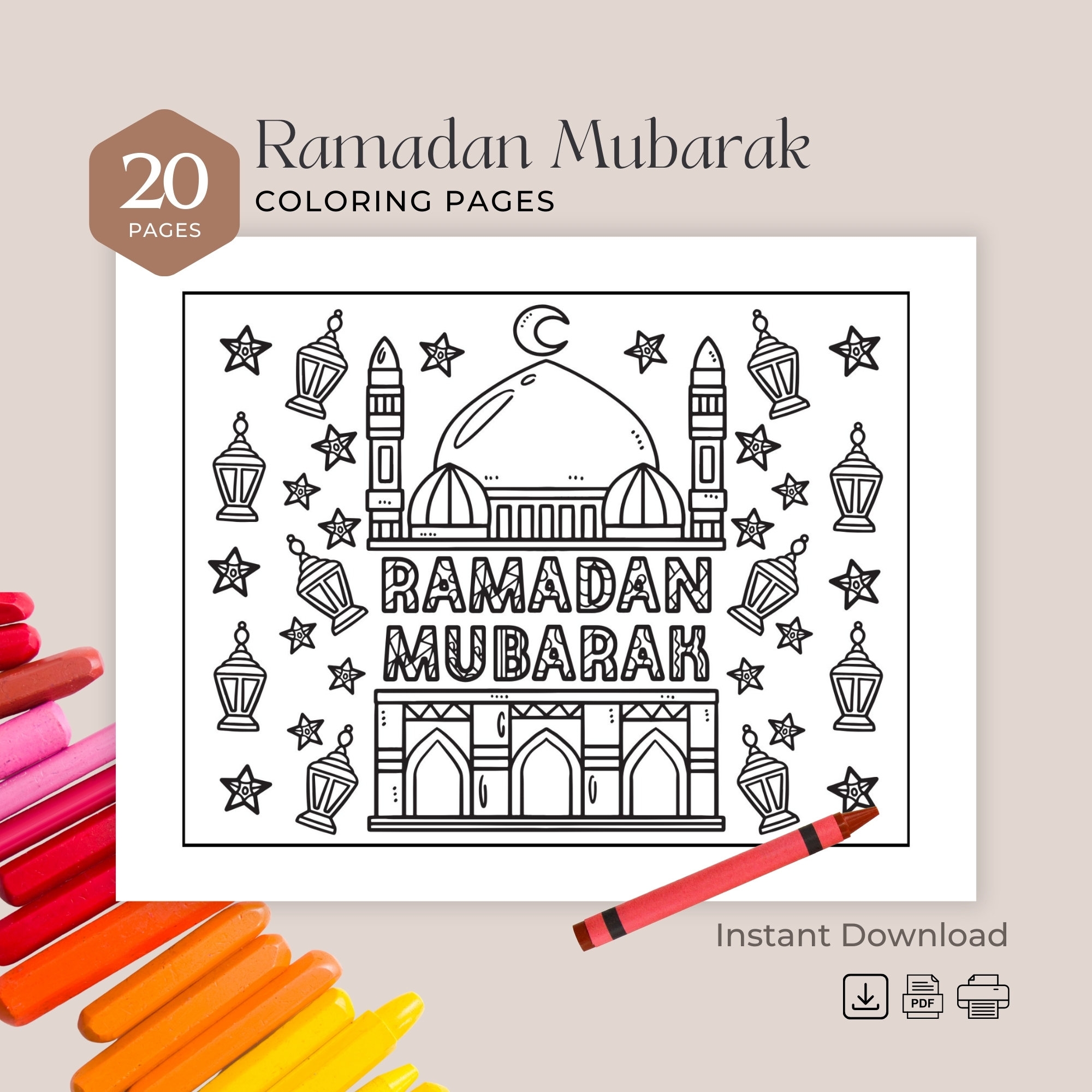 Ramadan Coloring Pages Printable