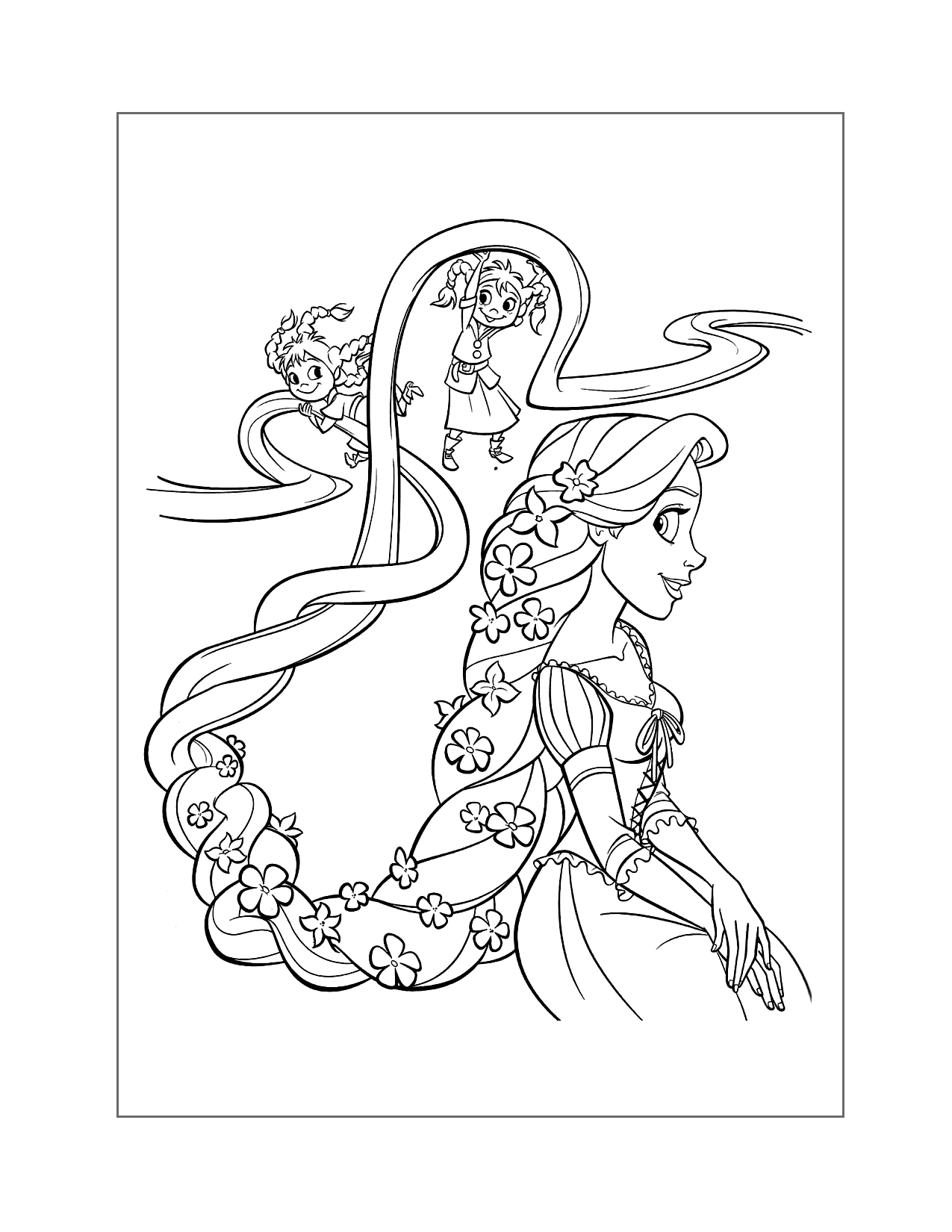 Free Printable Rapunzel Coloring Pages