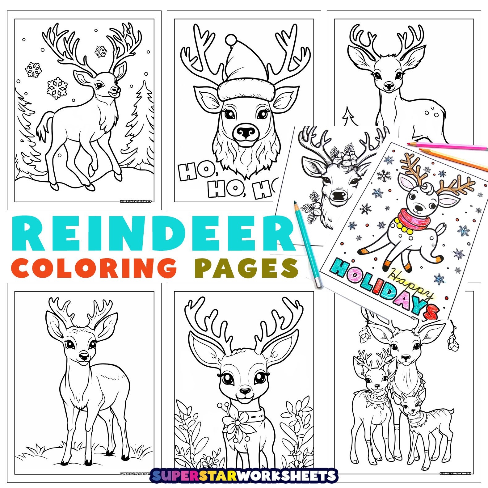 Rudolph Free Coloring Pages