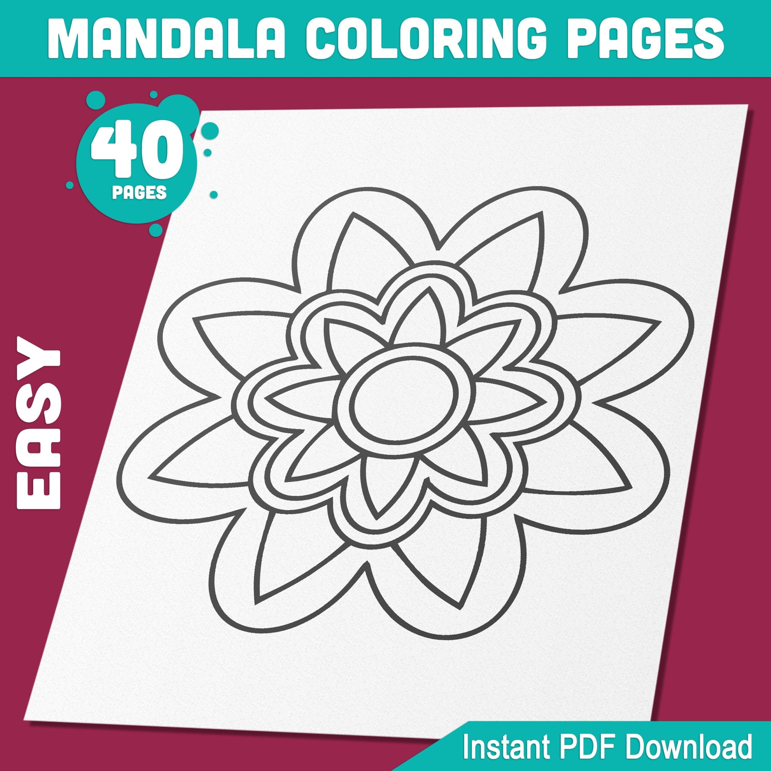 Free Mandala Coloring Pages For Kids