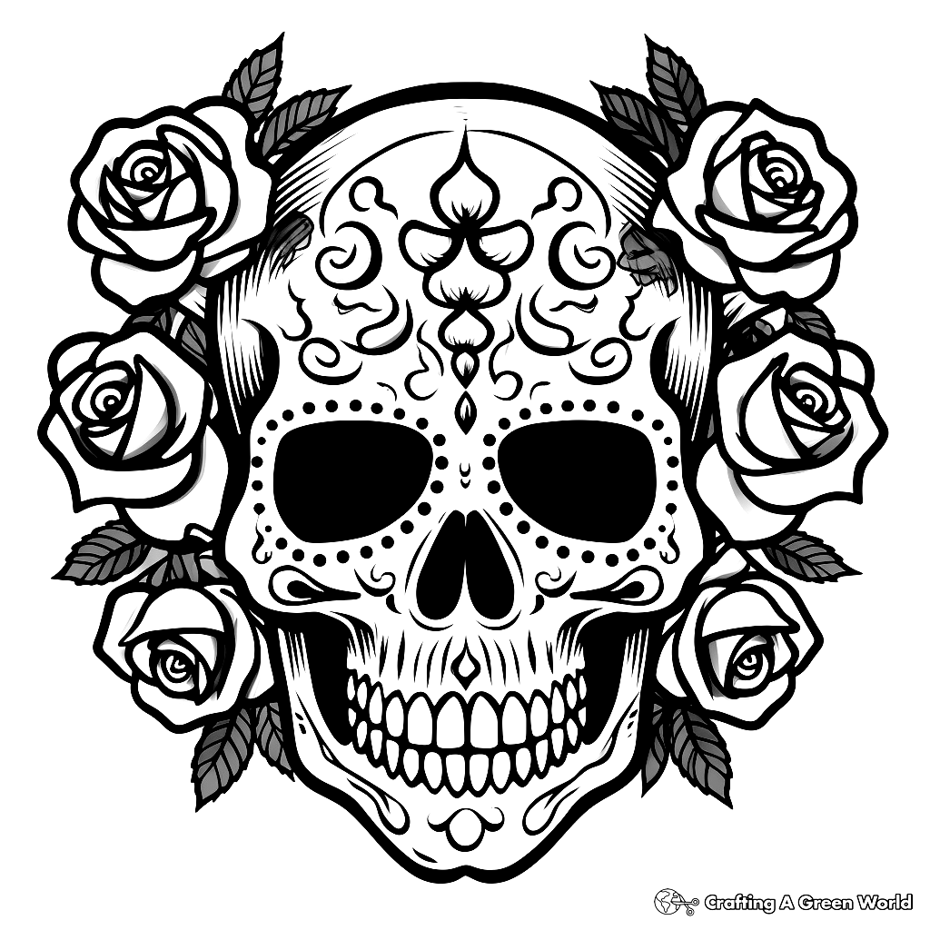 Printable Coloring Pages Of Skulls