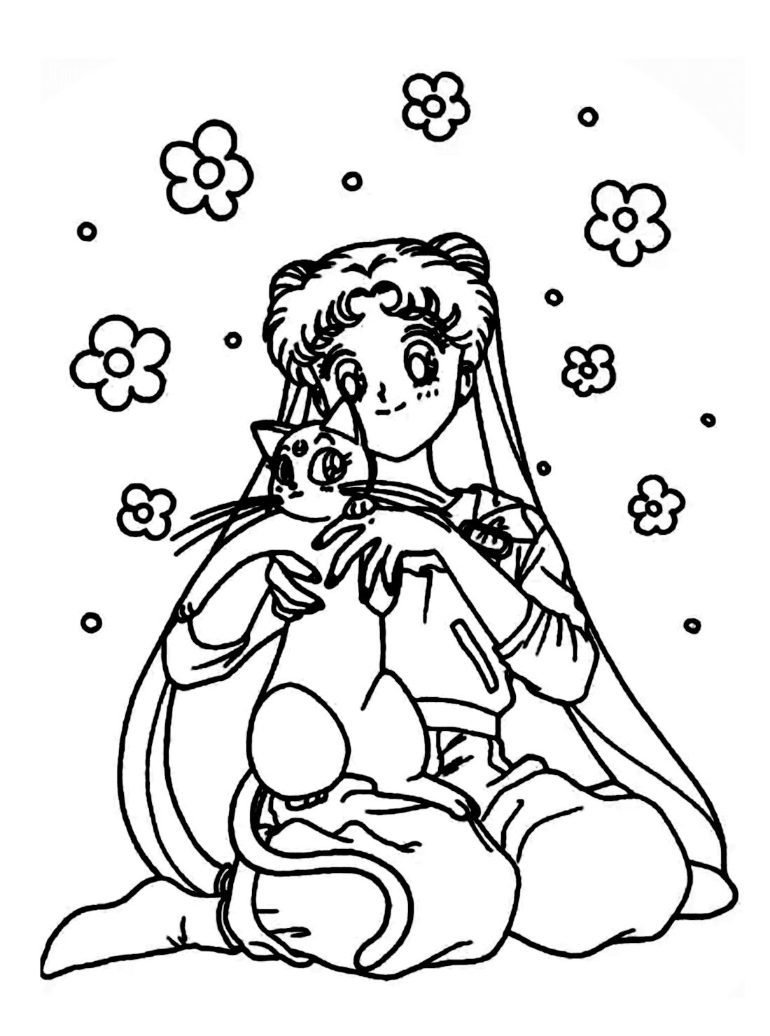 Sailor Moon Coloring Pages Online Free For Kids