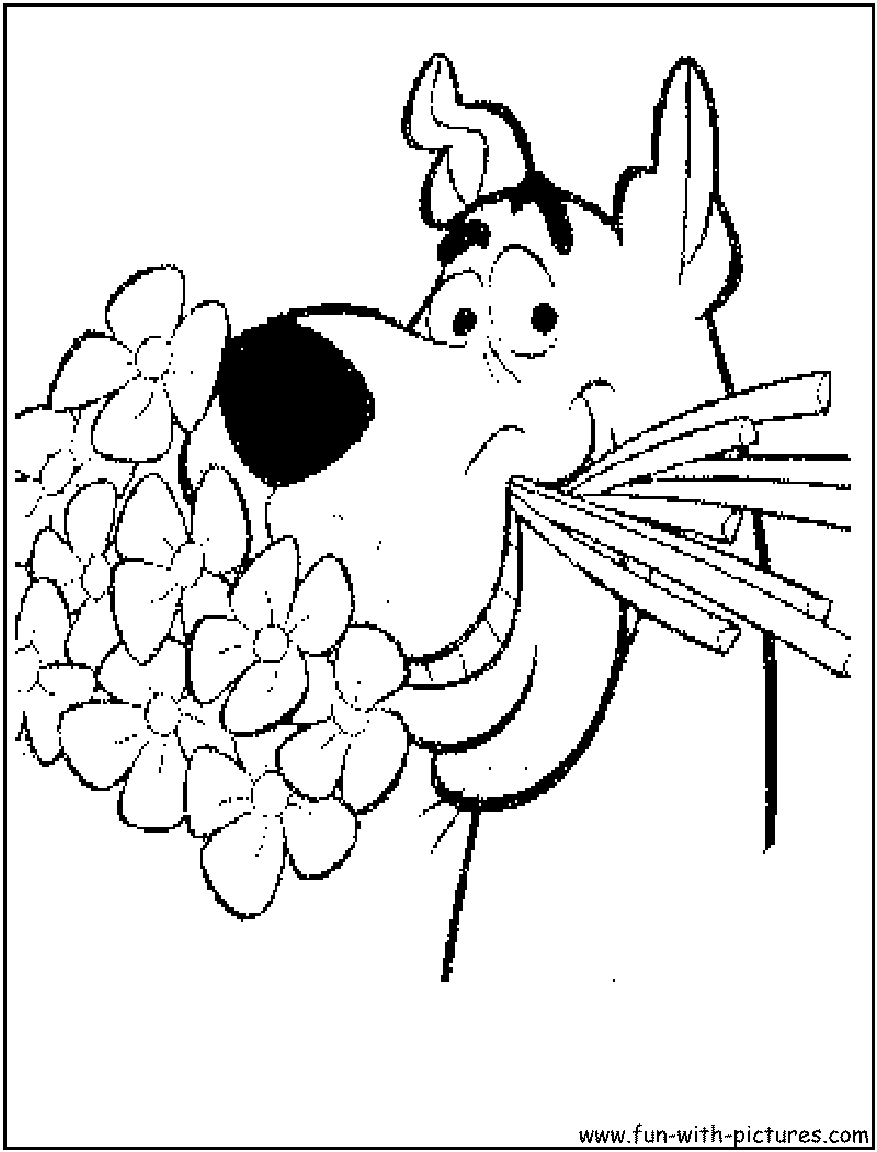 Scooby Doo Color Pages Free