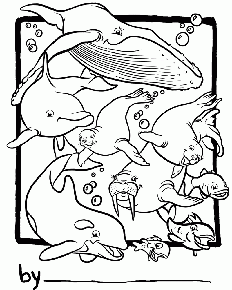 Free Printable Marine Life Coloring Pages