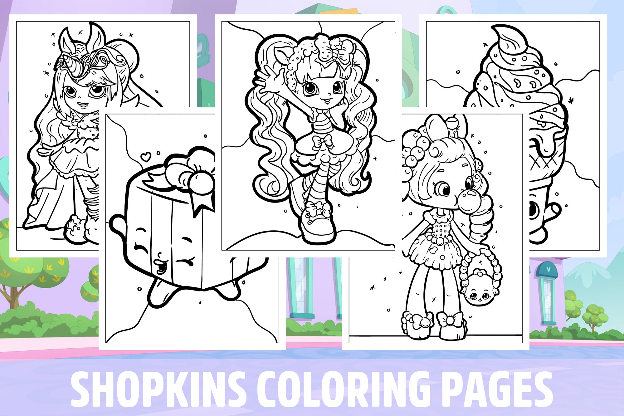 Shopkins Coloring Pages For Kids Girls Boys Teens Birthday School Activity Made By Teachers