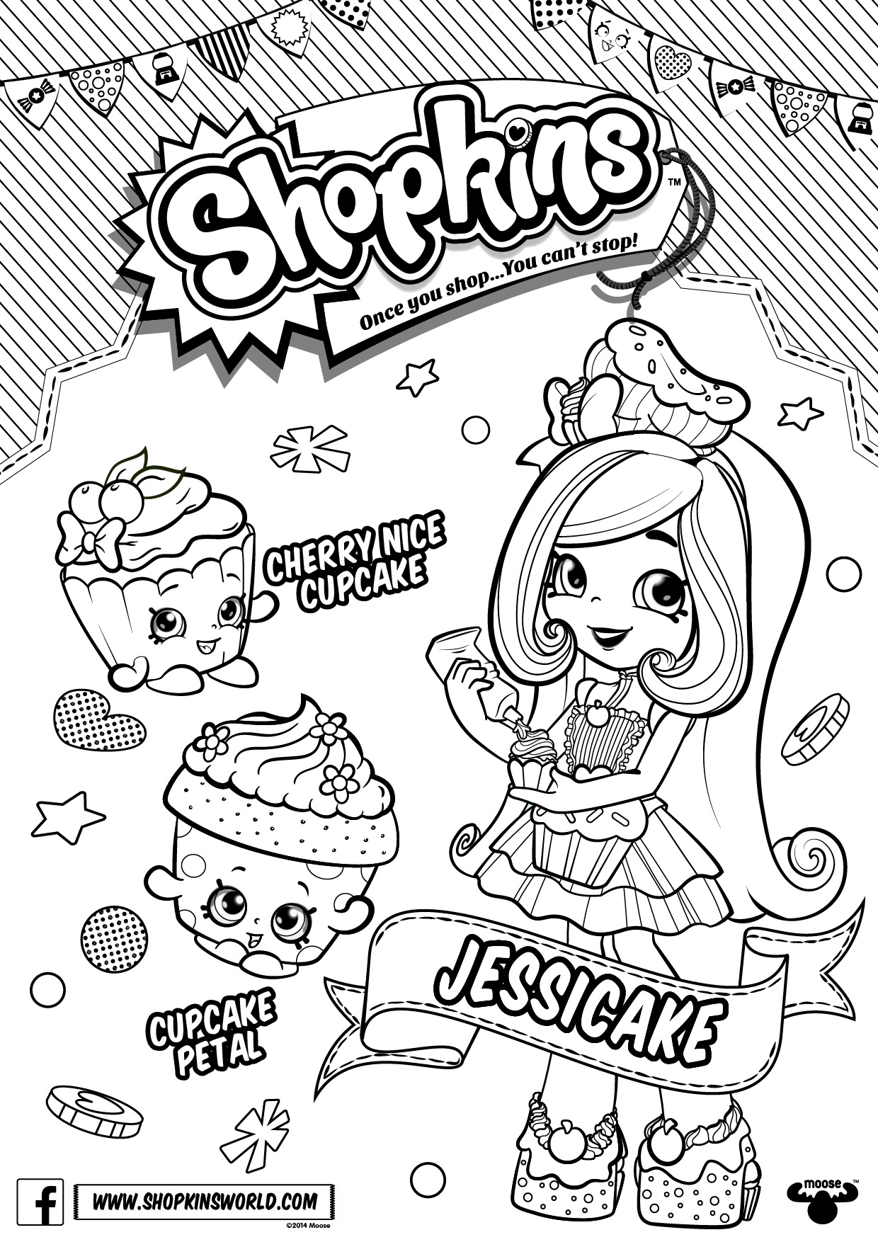 Printable Shopkins Coloring Pages Free