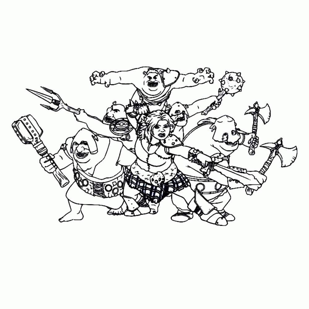  Shrek Coloring Pages Books 100 FREE And Printable 