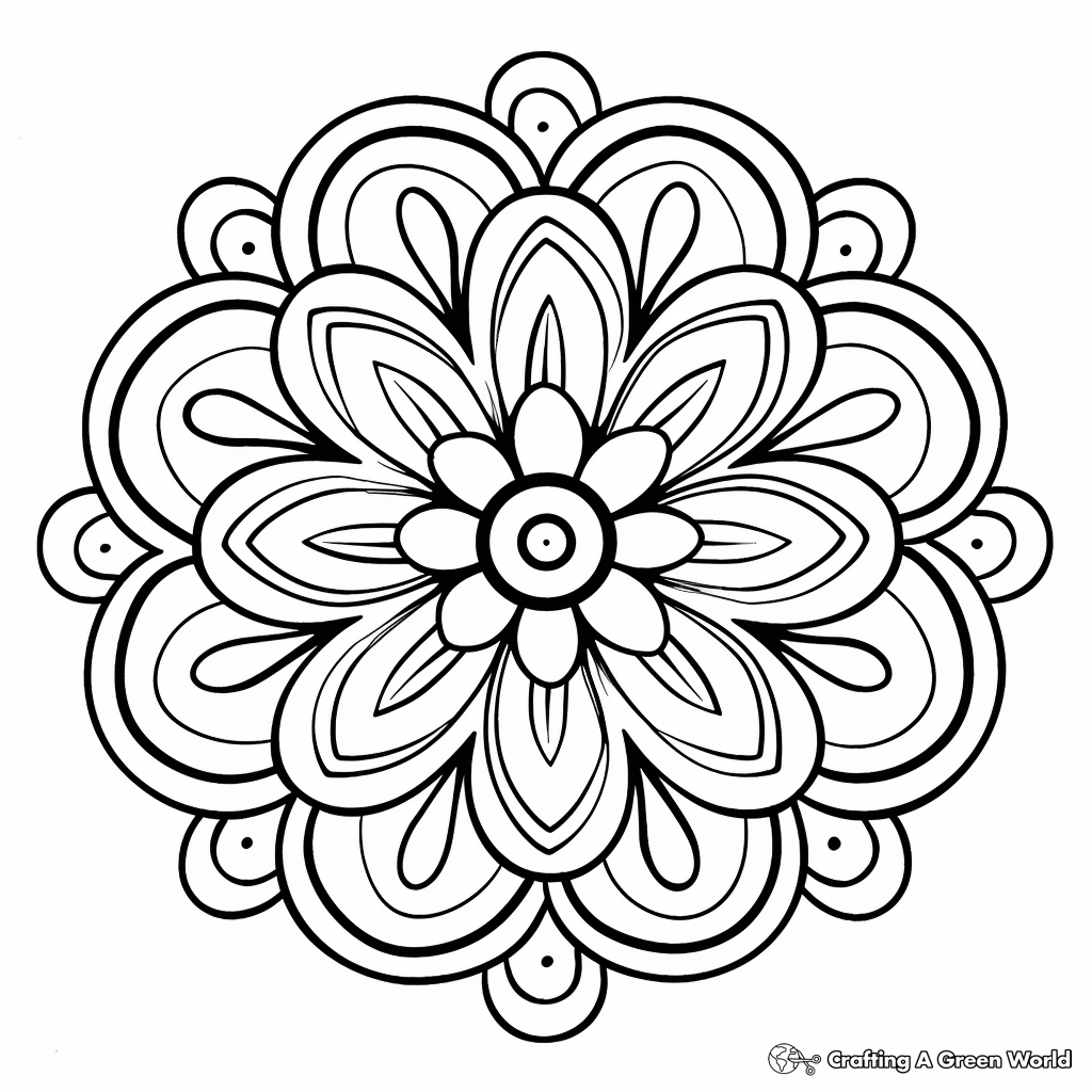 Simple Coloring Pages For Adults Free U0026 Printable 