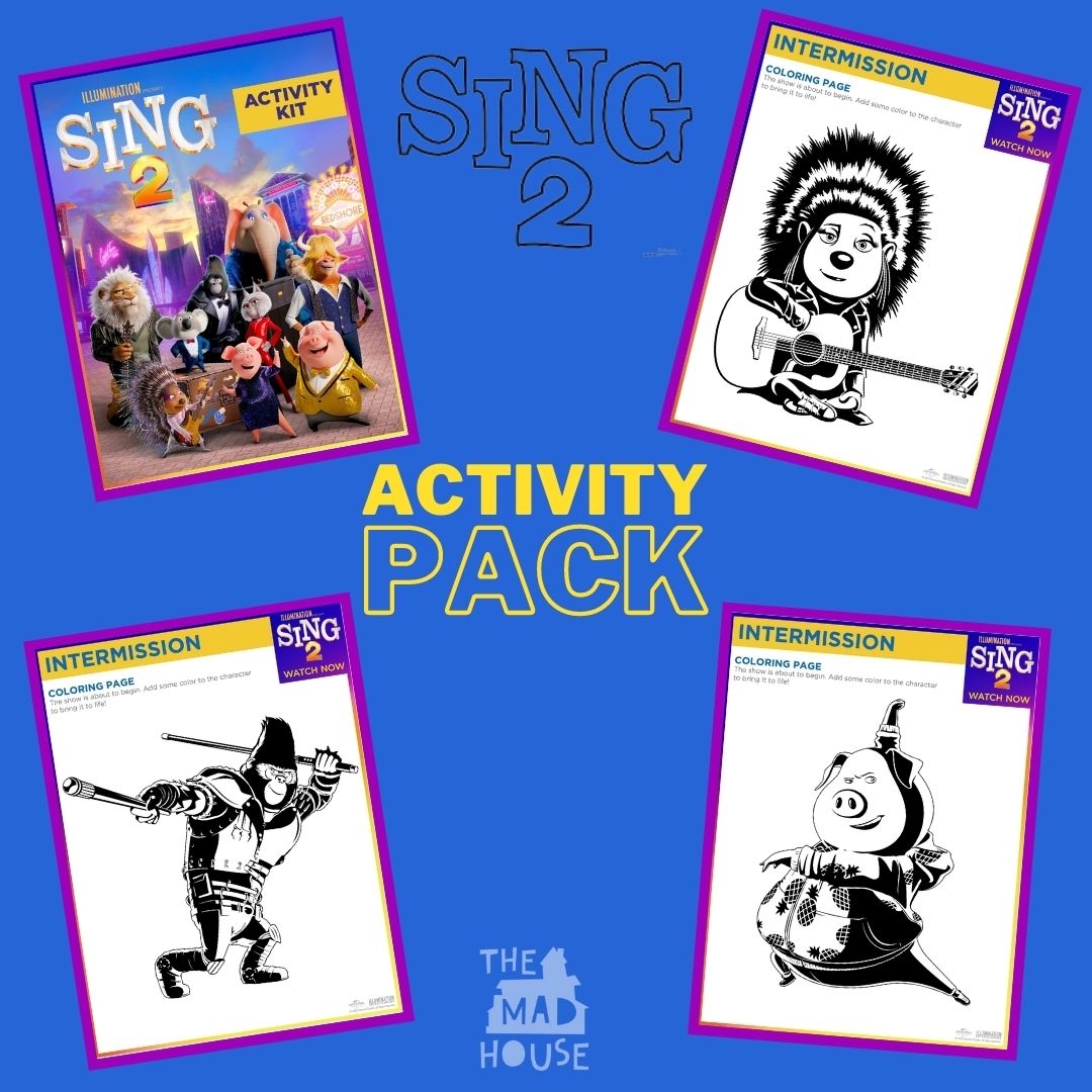 Sing 2 Coloring Pages Free Printable Fun For Fans