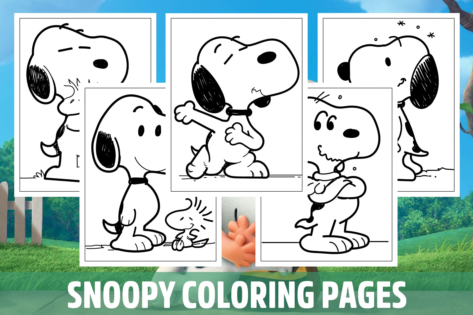 Printable Snoopy Coloring Pages