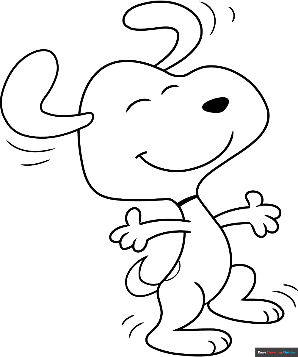 Printable Coloring Pages Of Snoopy