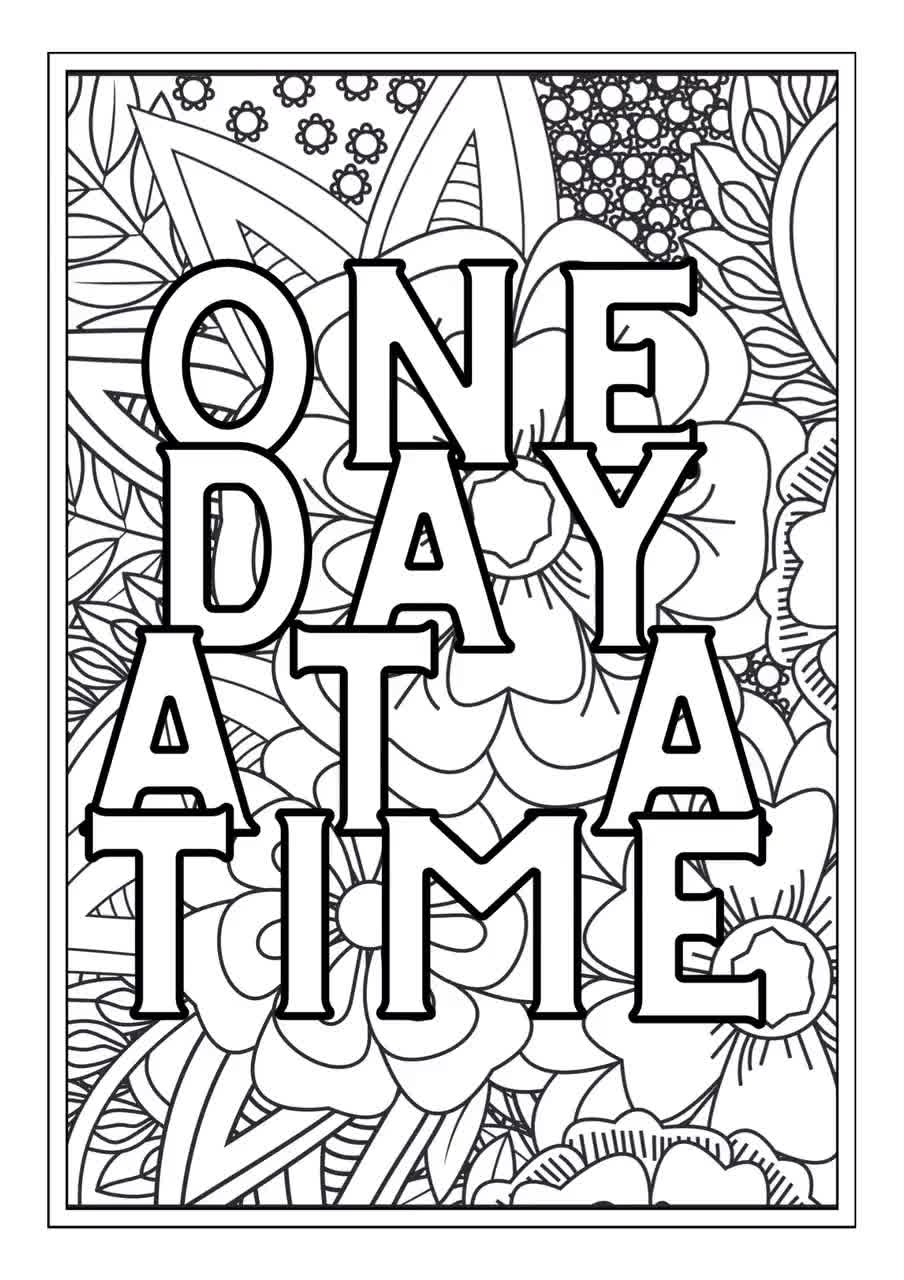 Sober Quotes Coloring Pages For Adults Teens In Addiction Recovery Sobriety Gift Anti Stress Relief Art Therapy Sheet Motivation Template Etsy Canada