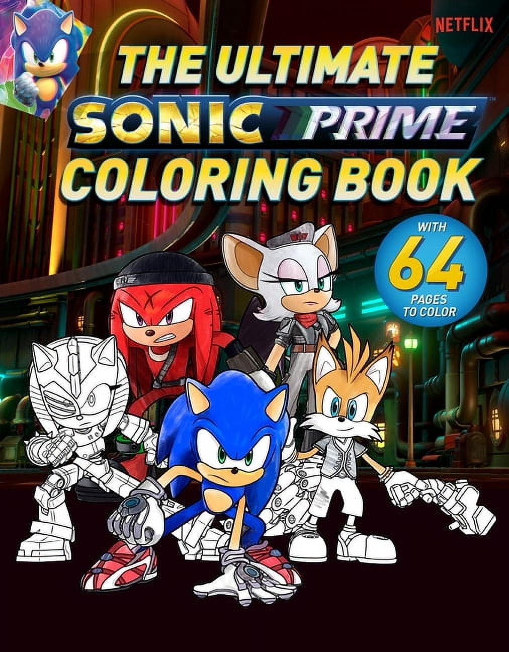 Sonic Prime The Ultimate Sonic Prime Coloring Book Book 1 Paperback Walmart