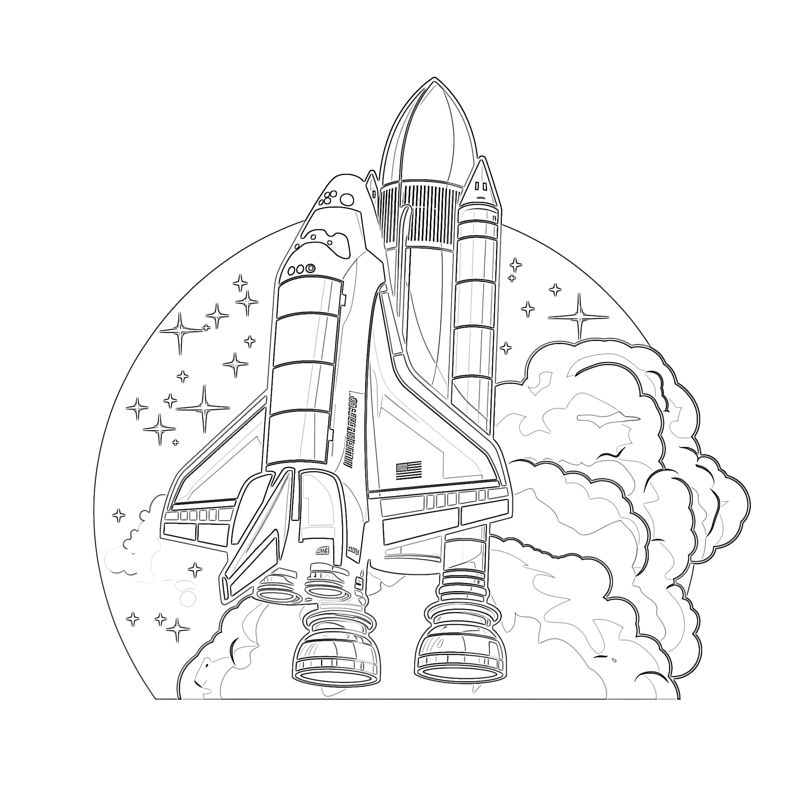 Space Shuttle Coloring Page Coloring Pages Mimi Panda