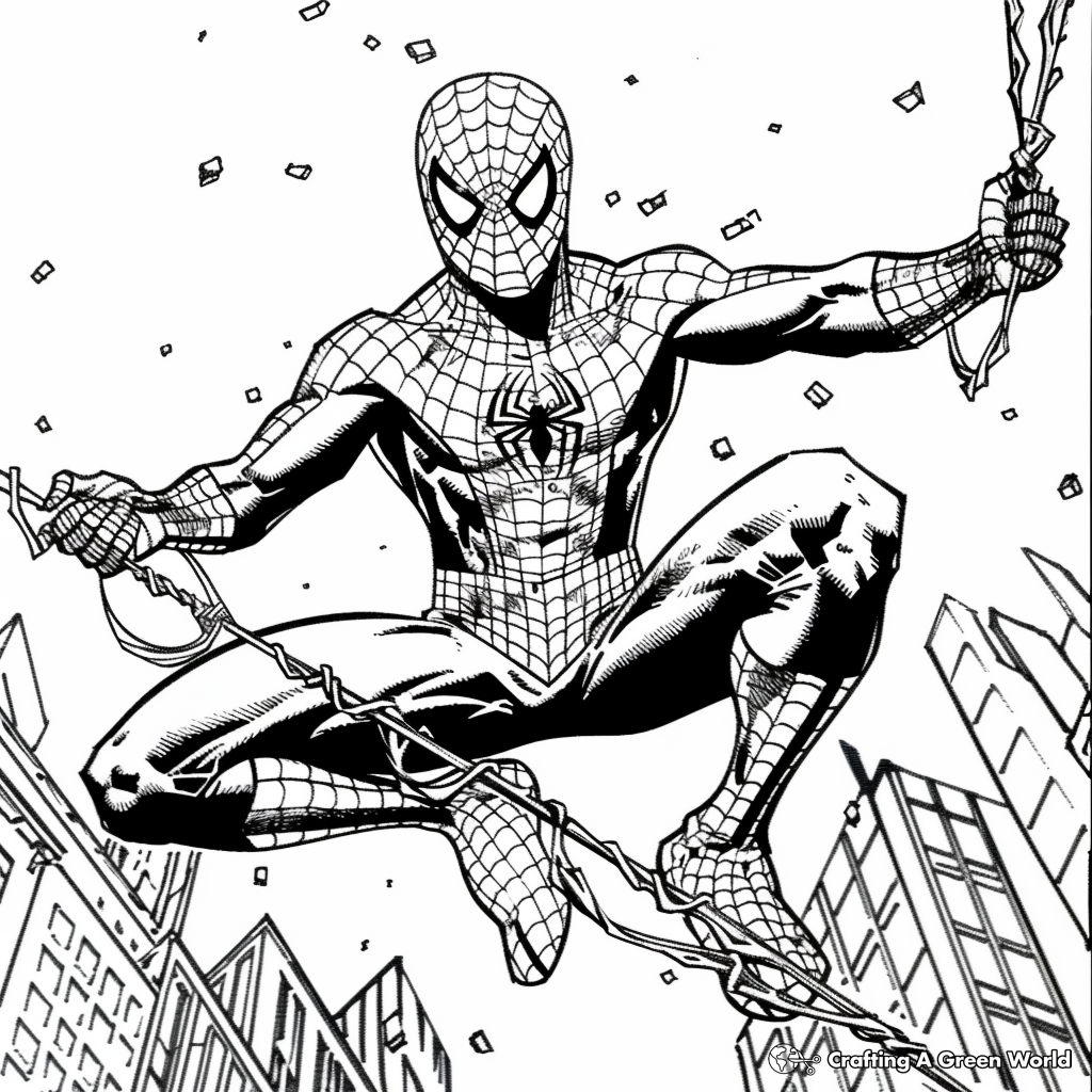 Spiderman And Venom Coloring Pages Free Printable 