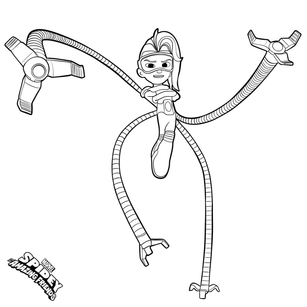 Spidey Coloring Pages
