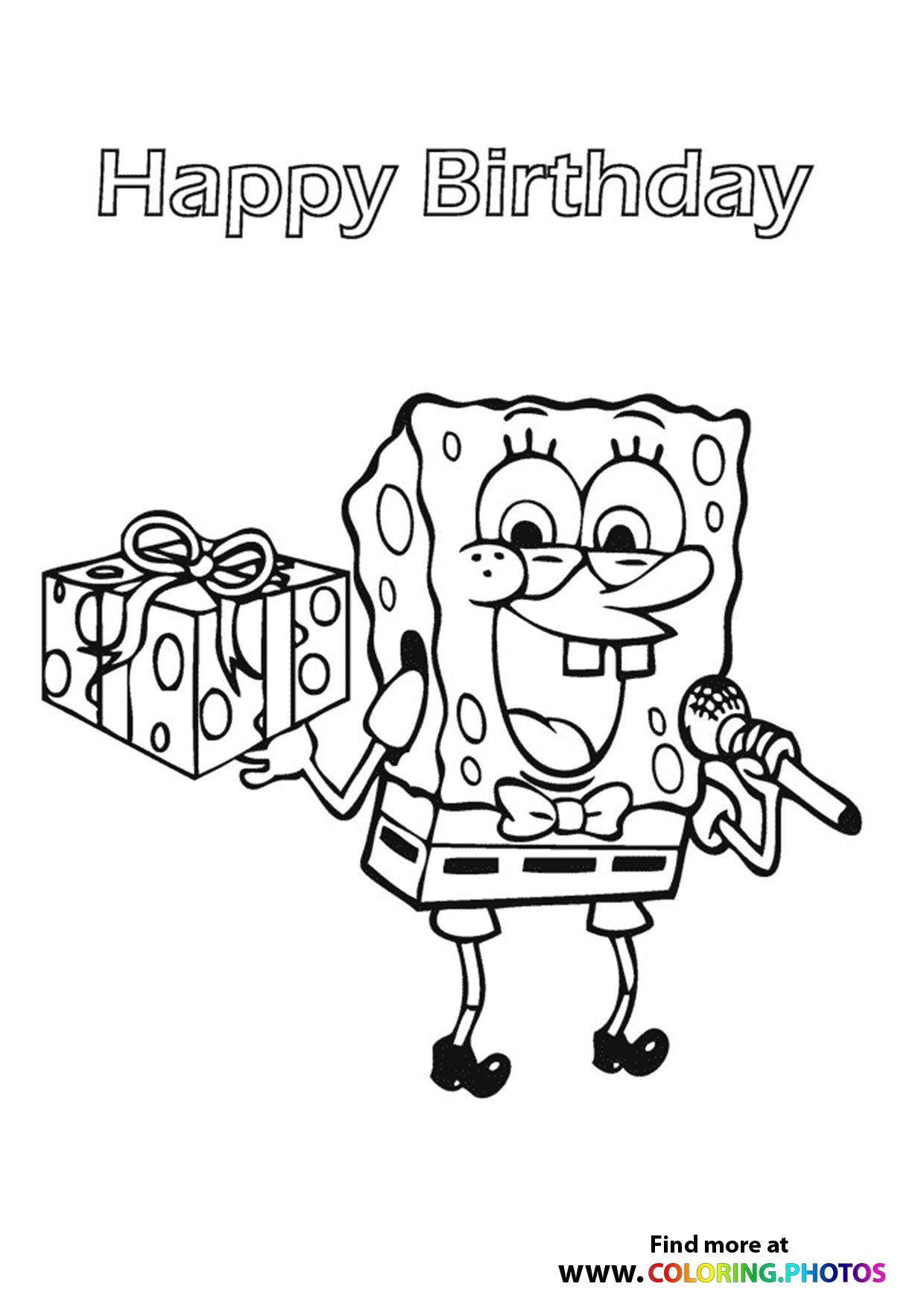 Spongebob Free Printable Coloring Pages