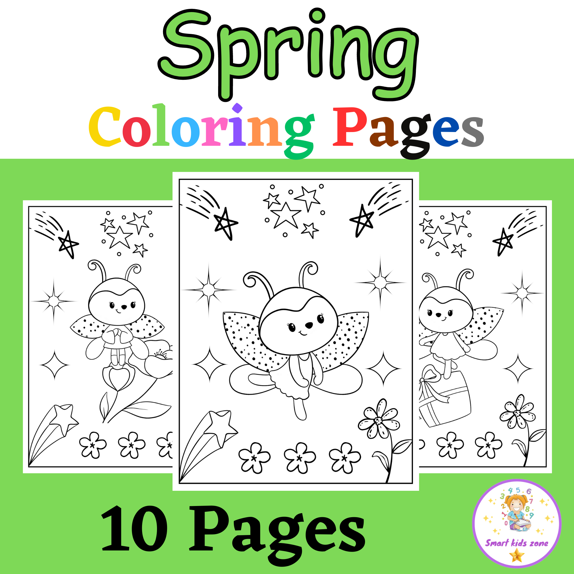 Springtime Coloring Pages Free