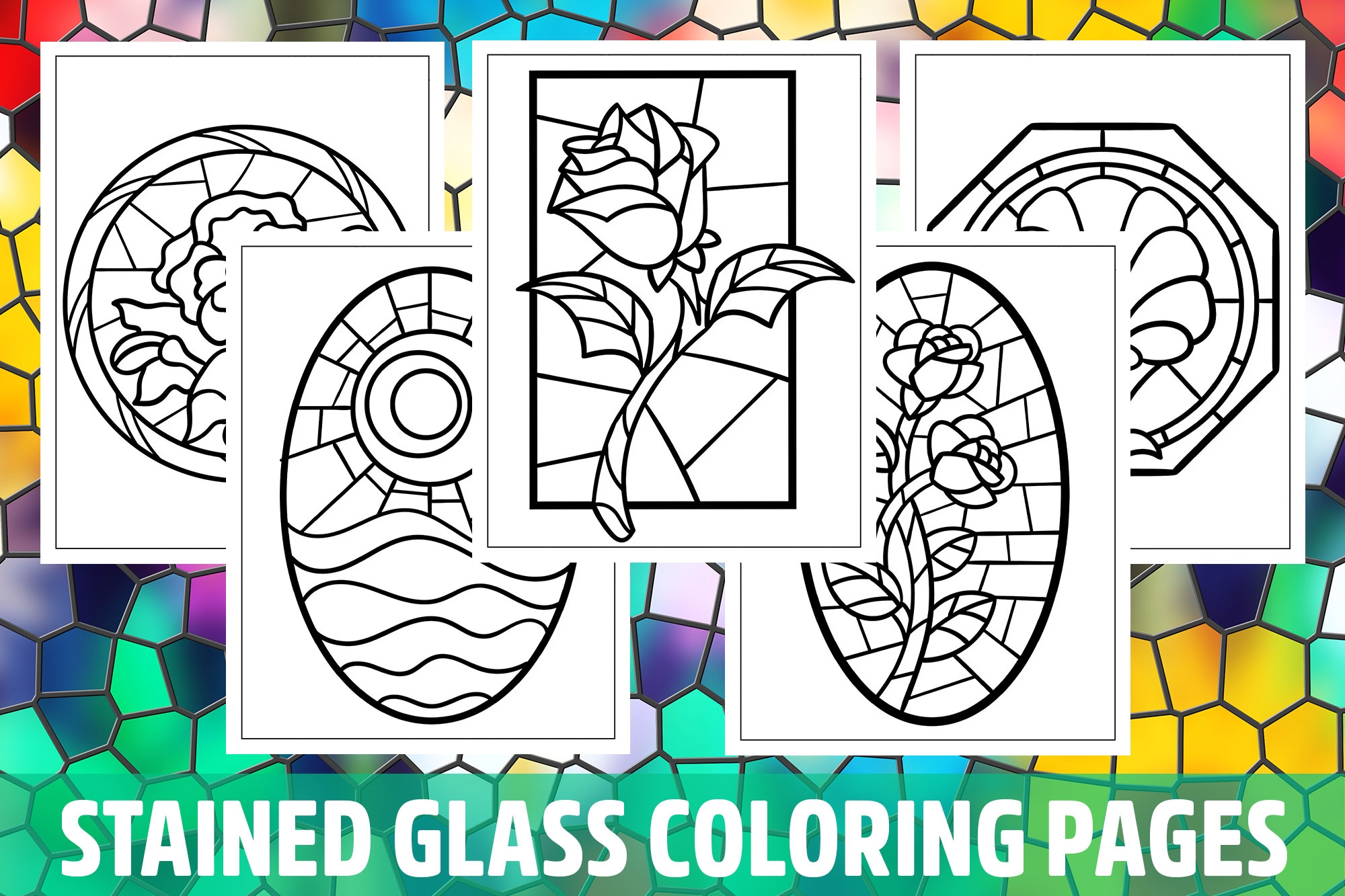 Stained Glass Coloring Pages For Kids Girls Boys Teens School Activity Made By Teachers