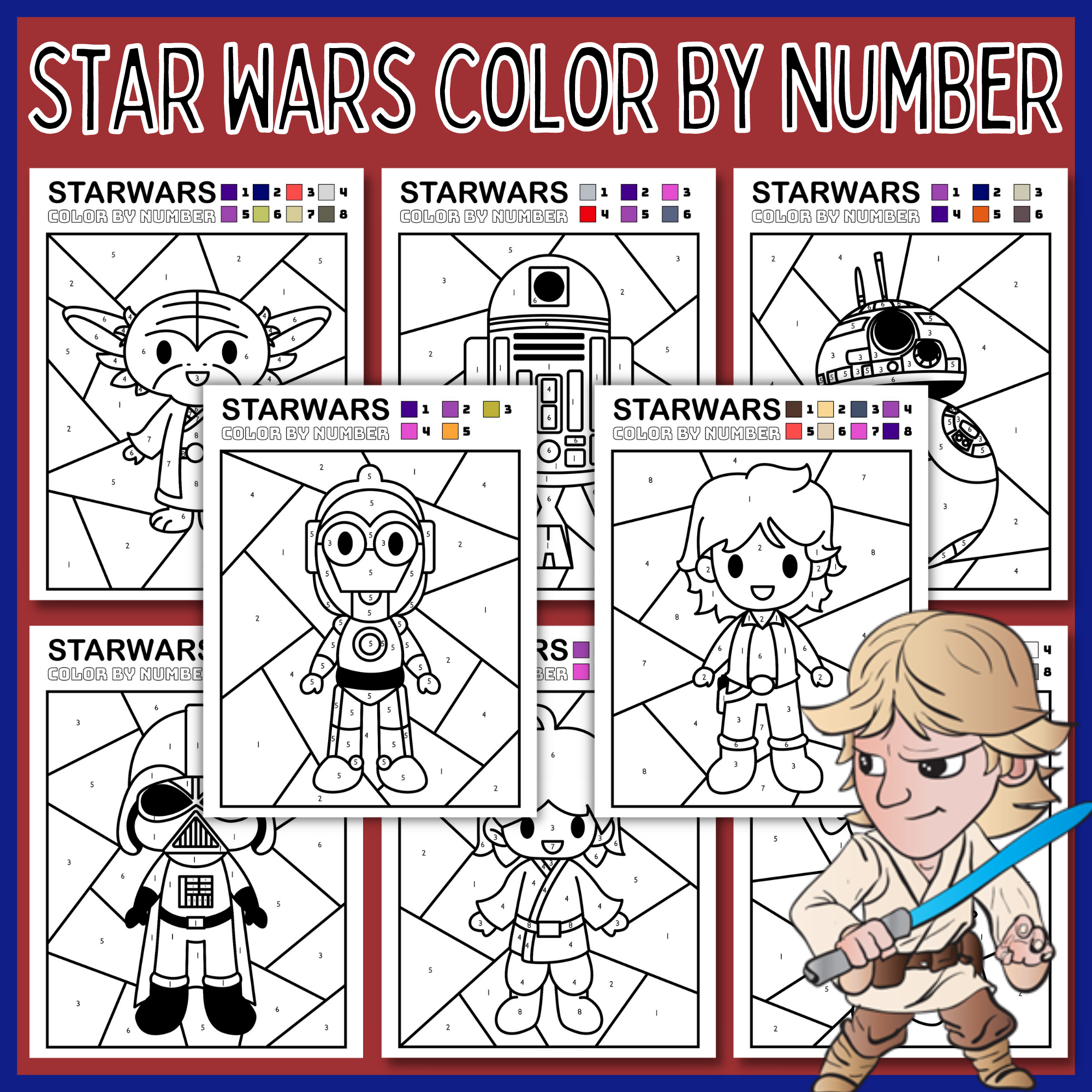 Star Wars Color Pages Free