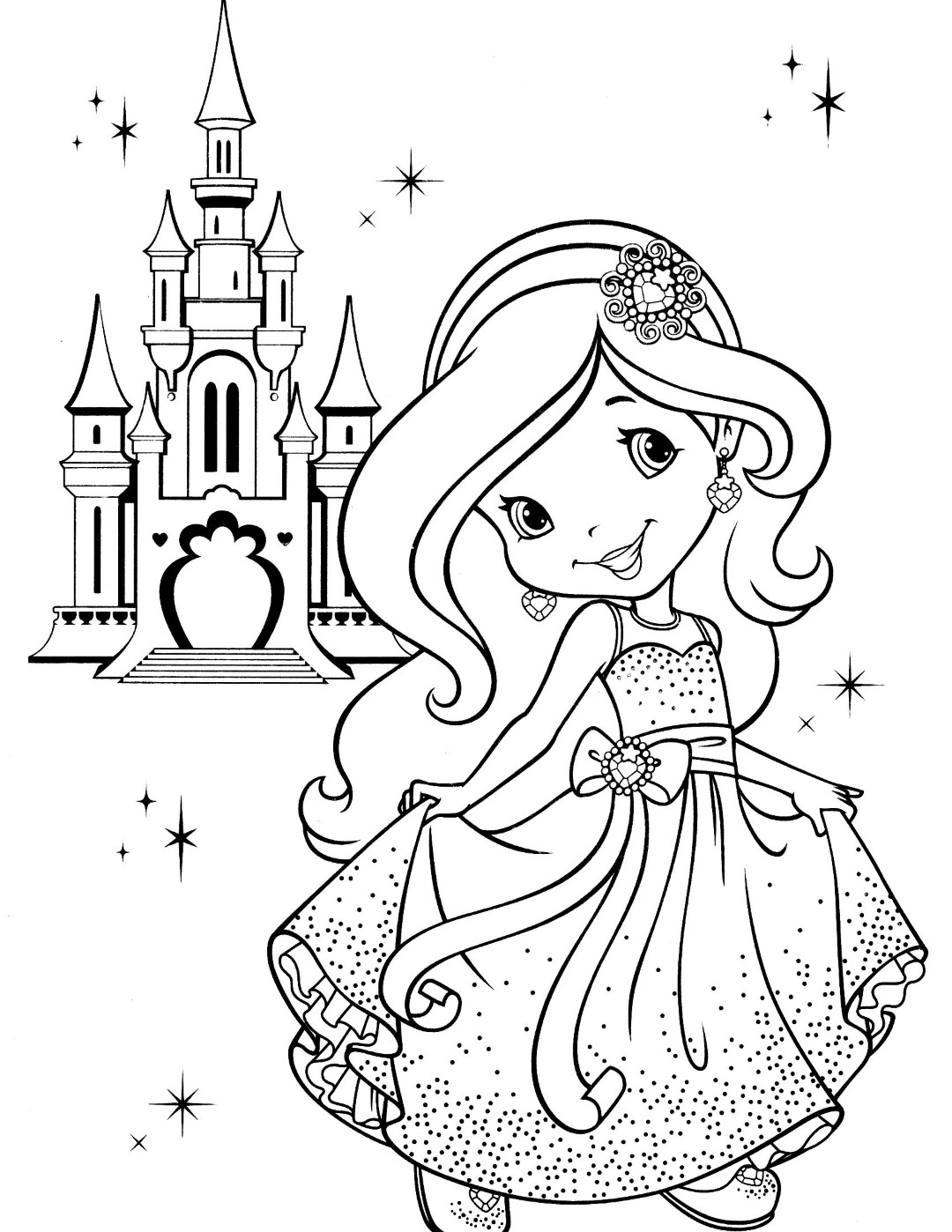 Printable Strawberry Shortcake Coloring Page