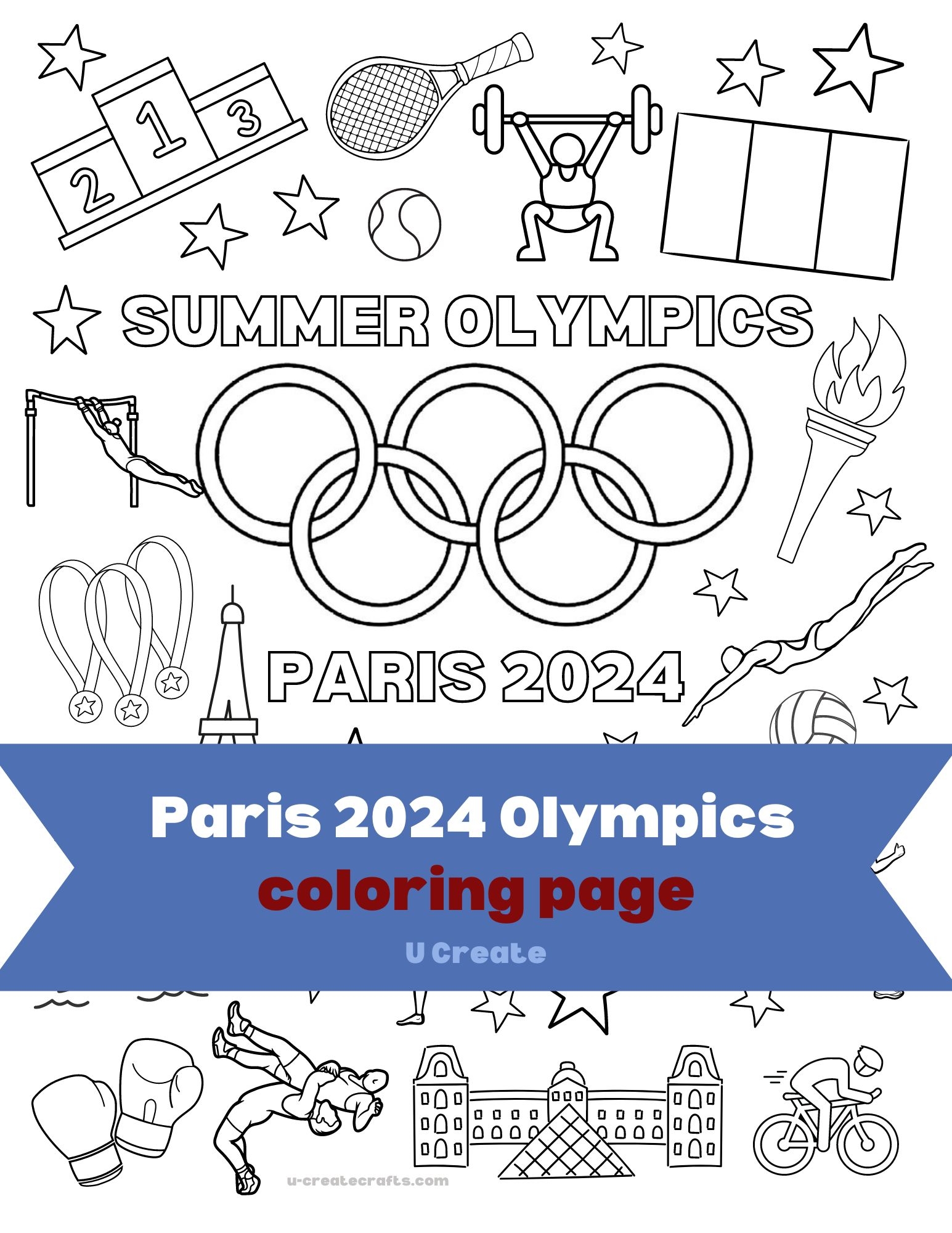 Summer Olympics Coloring Pages U Create