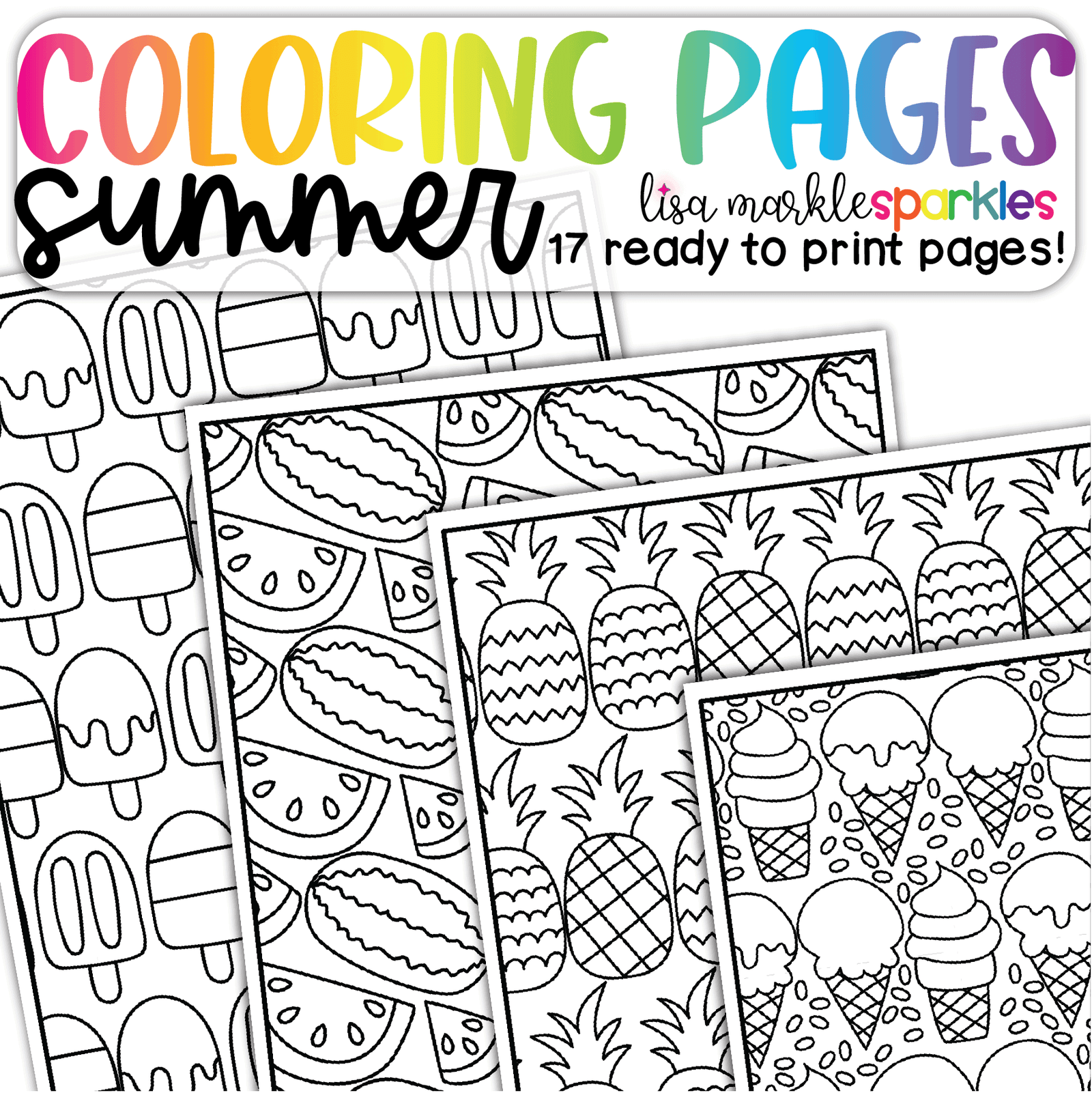 Printable Coloring Pages Of Summer