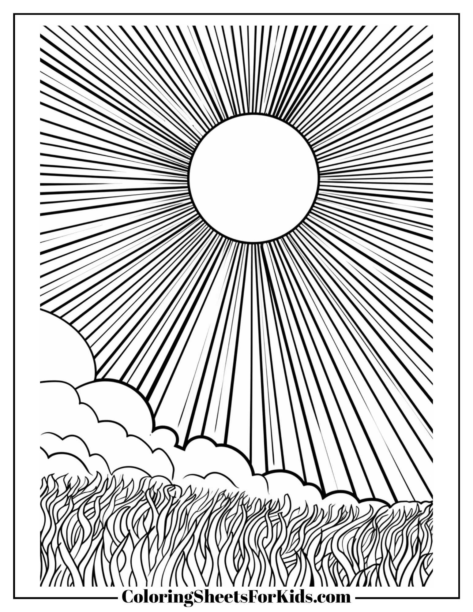 Sun Coloring Pages Free Downloads Coloring Sheets For Kids