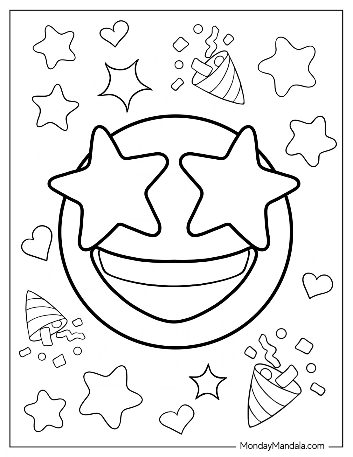 Printable Emoji Coloring Pages