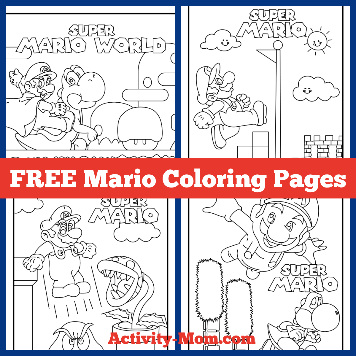 Free Super Mario Brothers Coloring Pages