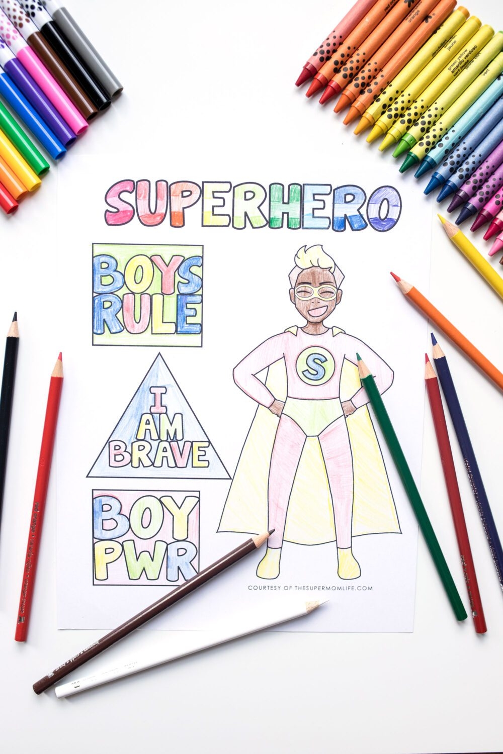 Super Hero Coloring Pages Free
