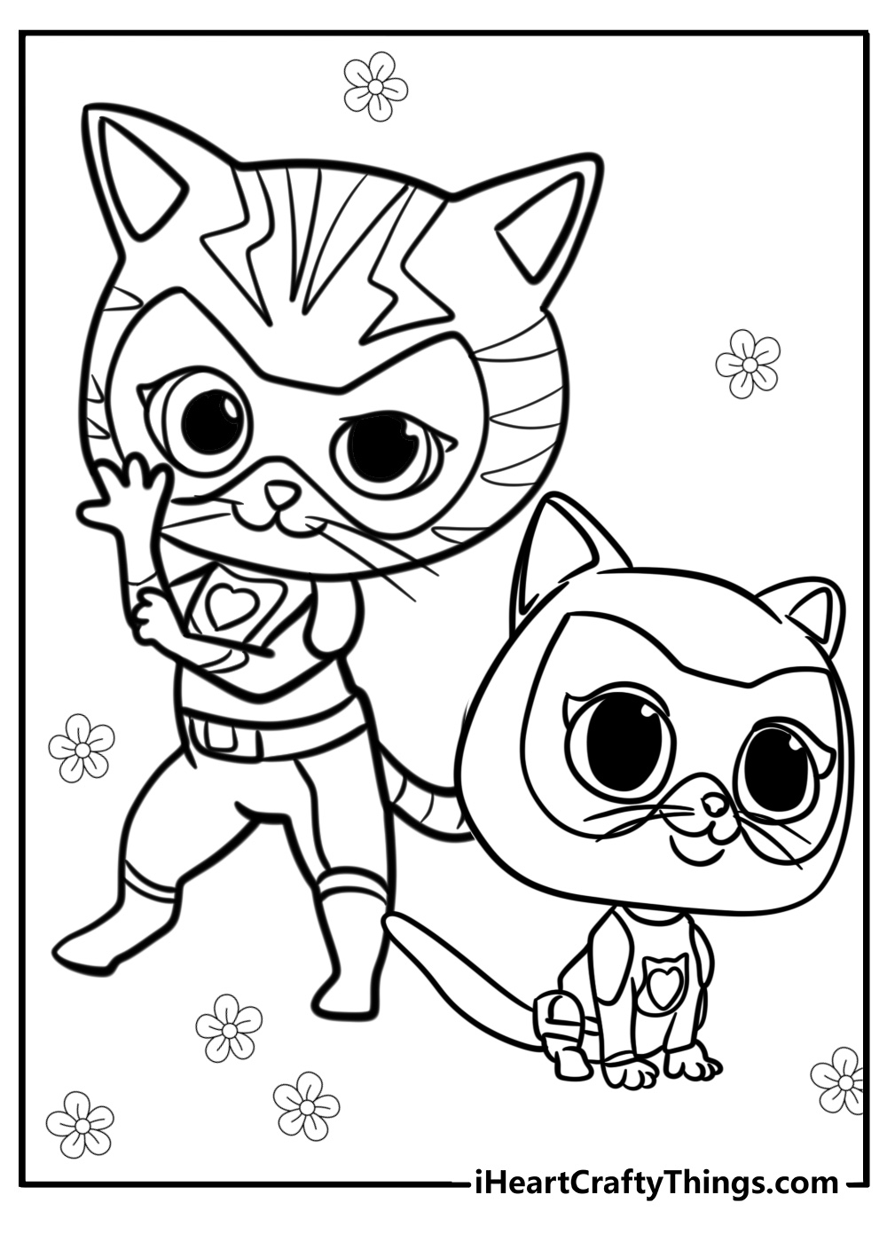 SuperKitties Coloring Pages I Heart Crafty Things