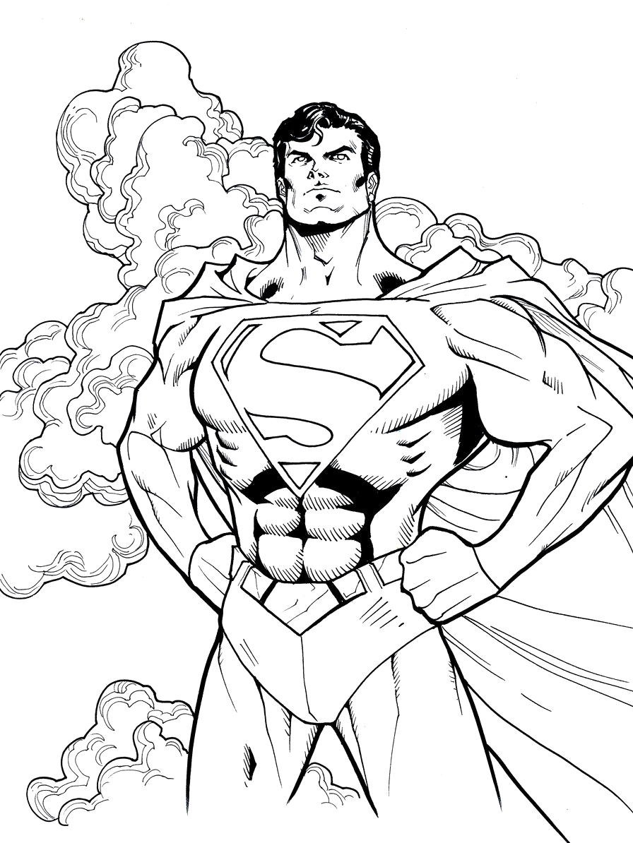 Free Coloring Pages Superman