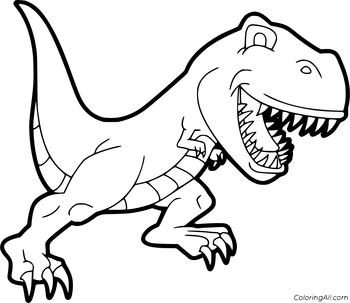 Free T Rex Dinosaur Coloring Pages
