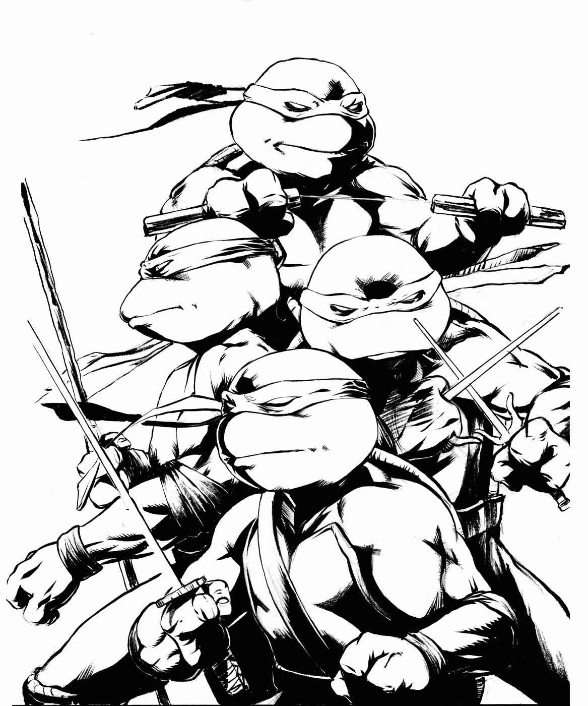 Tmnt Coloring Pages Printable