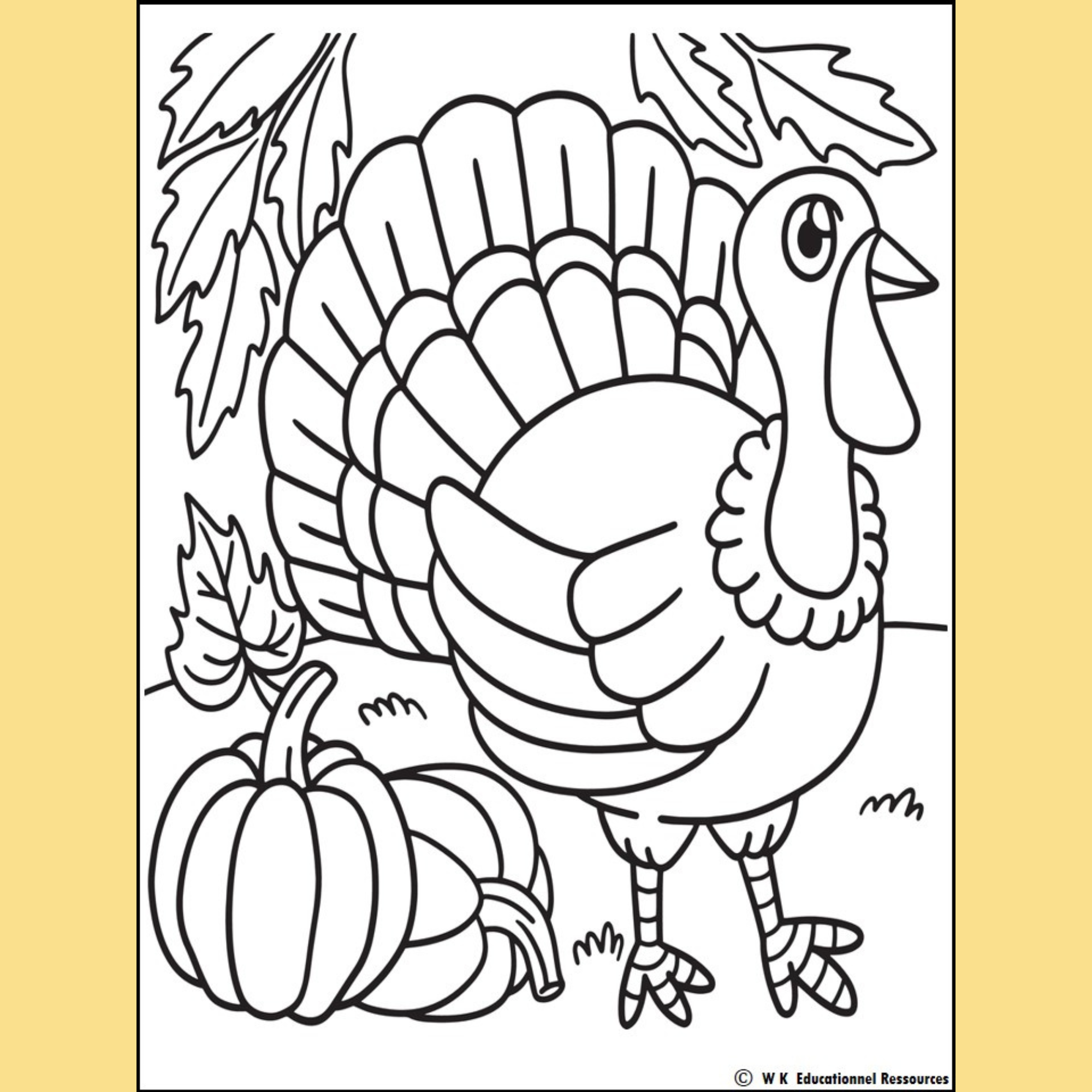 Free Thanksgiving Day Coloring Pages
