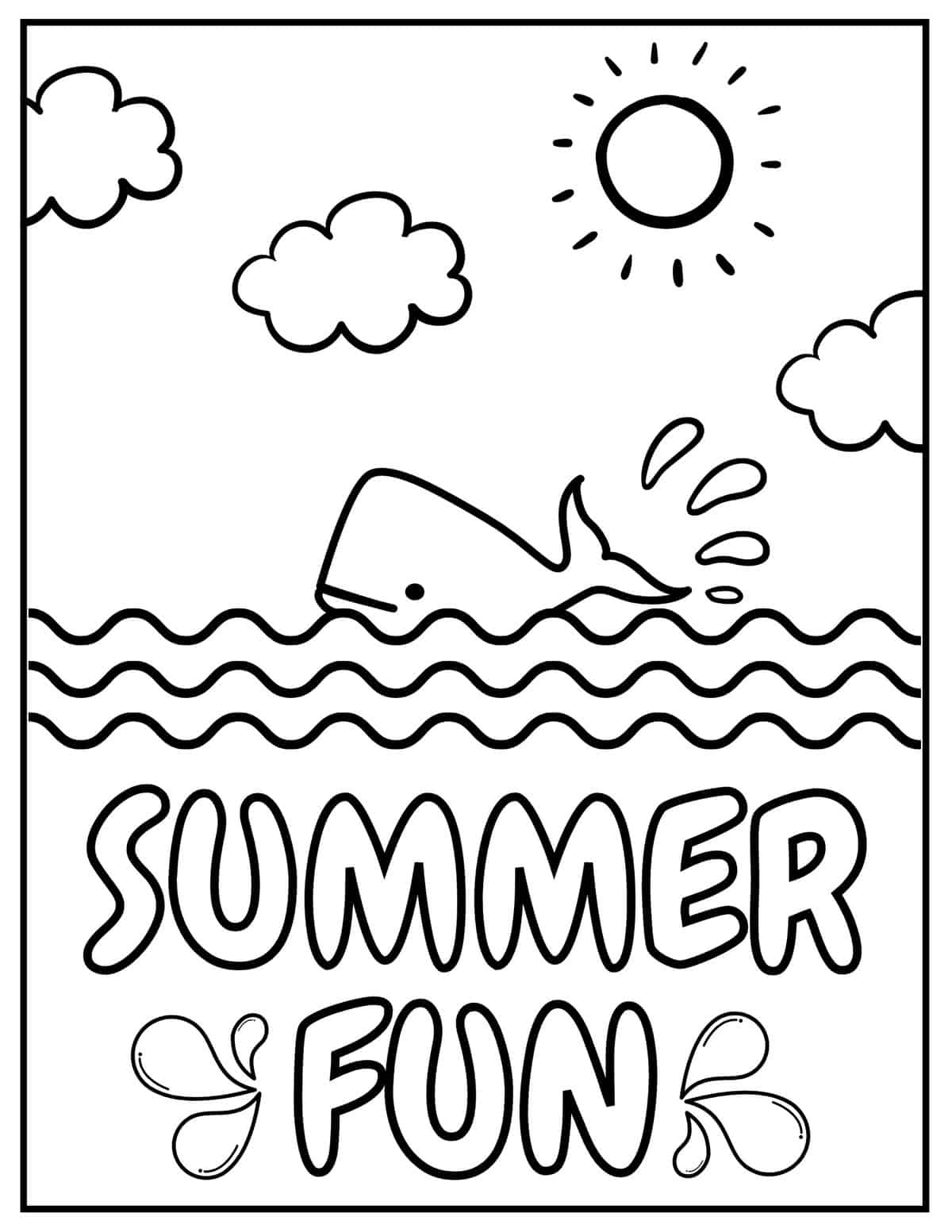 The Dolphin Coloring Page Informs Us That It Is Summer Drukuj Kolorowanki pl