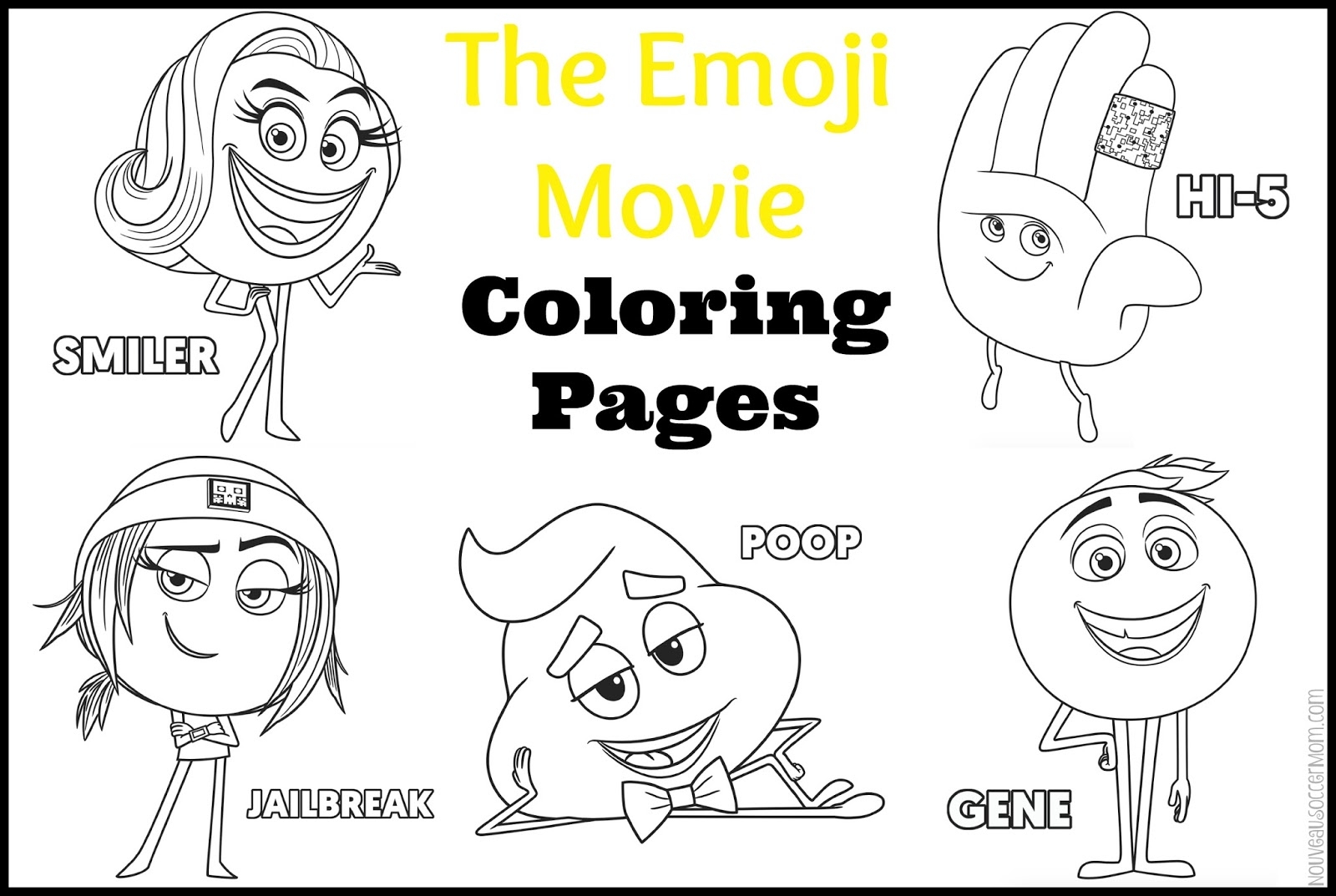 Printable Coloring Pages Emoji