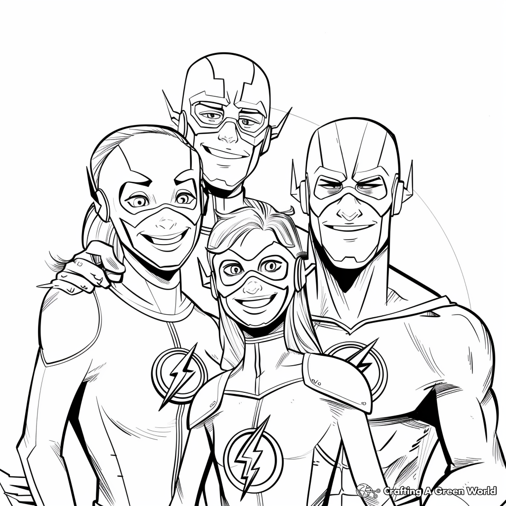 Printable Flash Coloring Pages