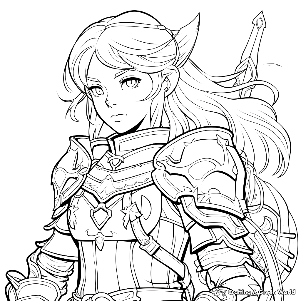 The Legend Of Zelda Coloring Pages Free Printable 