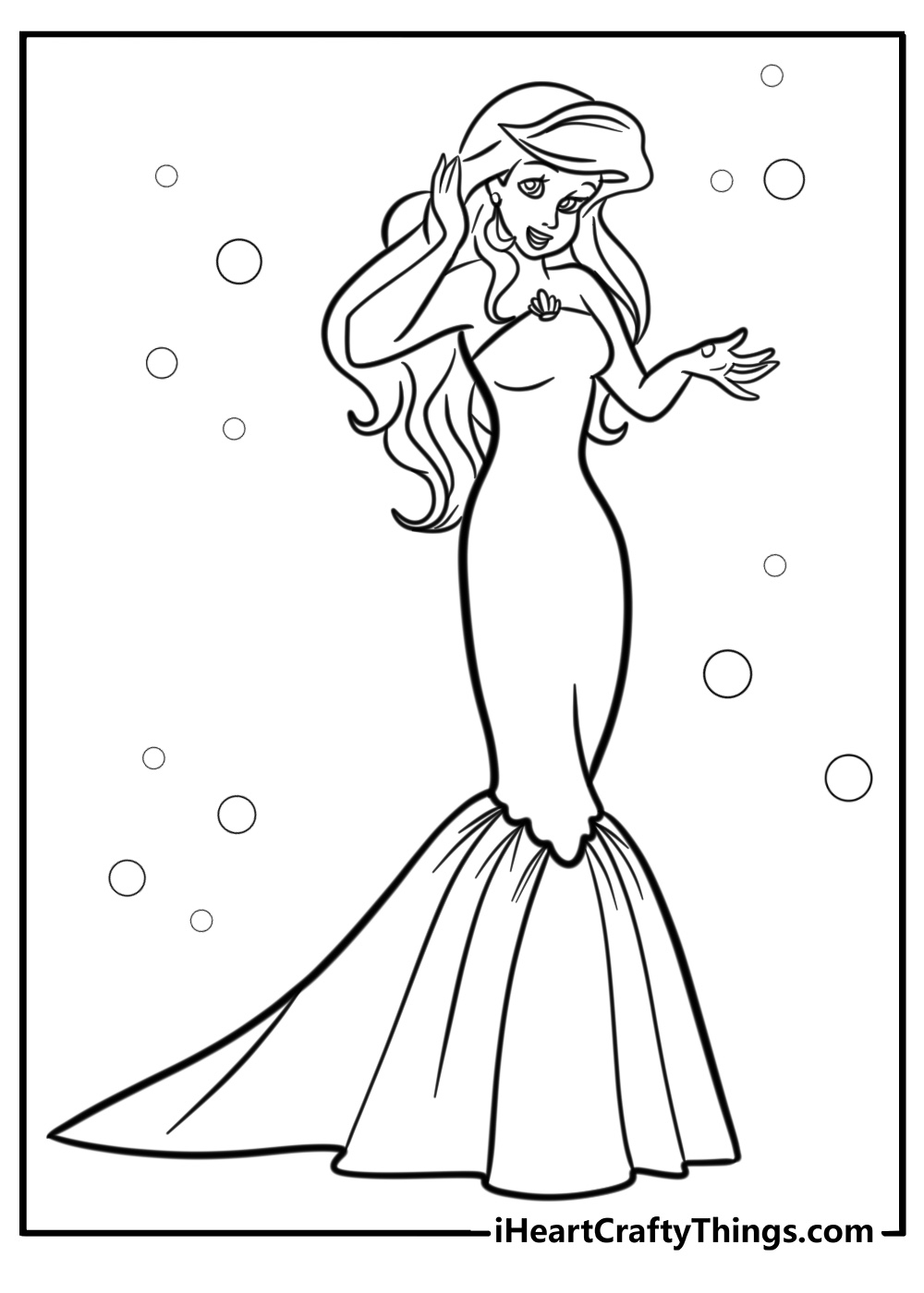 Free Ariel Coloring Pages