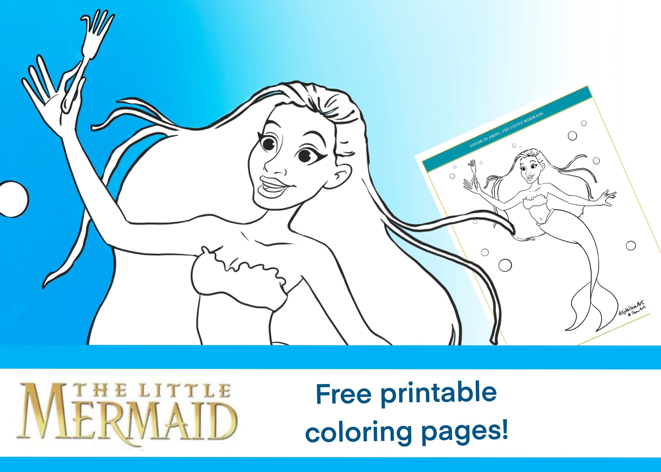 Little Mermaid Coloring Pages Free