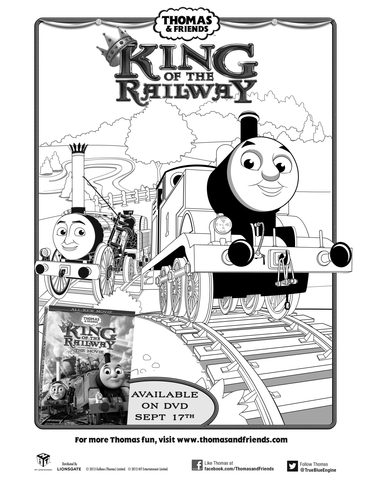 Thomas Coloring Pages Free