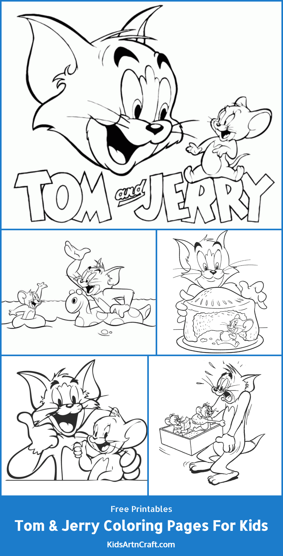 Printable Tom And Jerry Coloring Pages