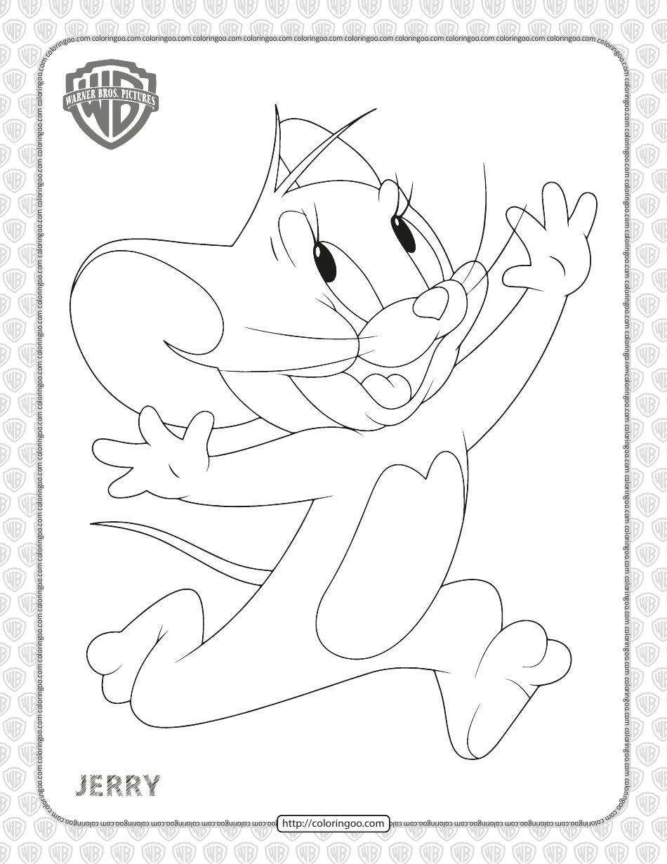 Tom Jerry Coloring Pages Jerry Download Printable PDF Templateroller